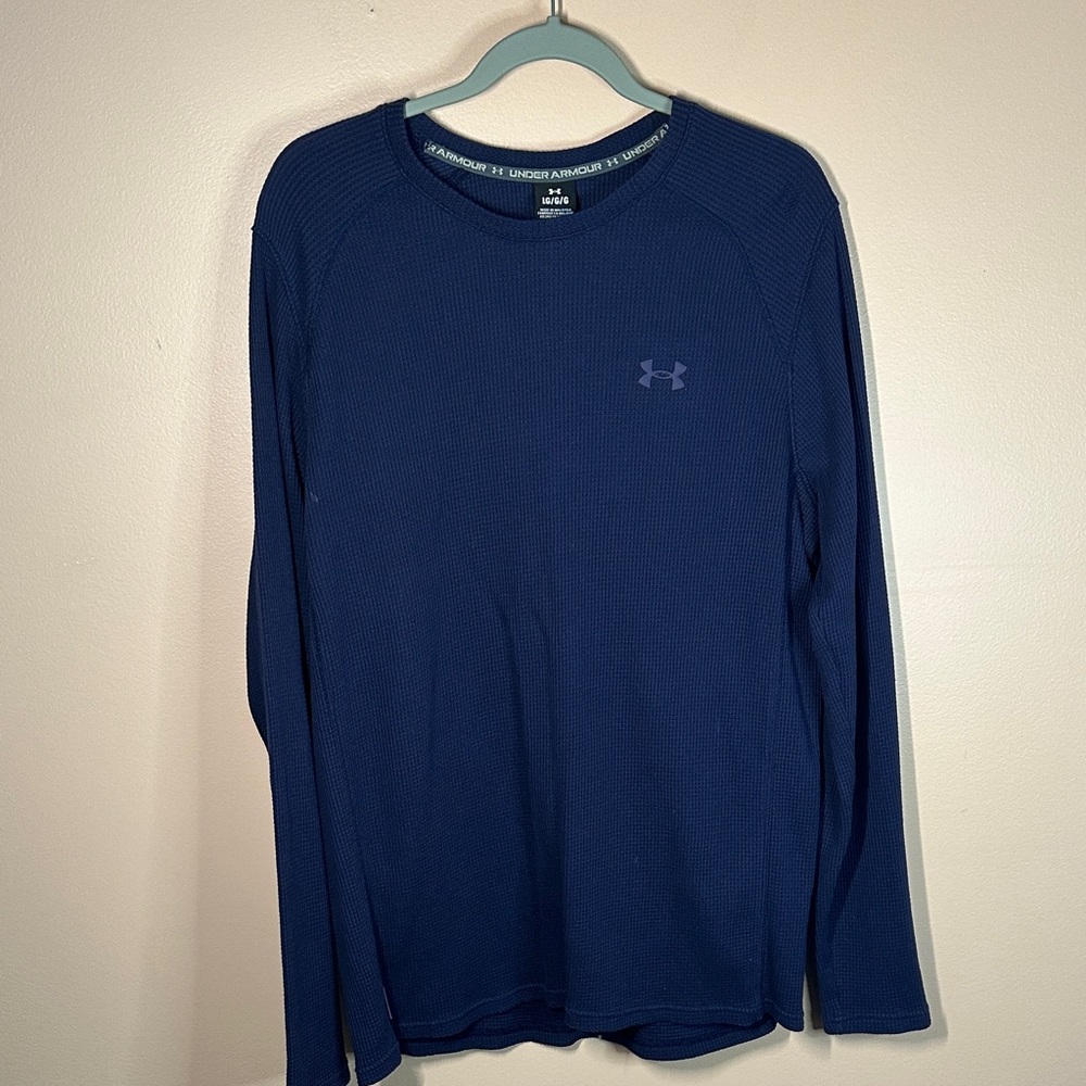 Under Armour Men's Navy Long Sleeve Tee